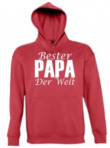 Hooded, Bester Papa Der Welt, rot, L