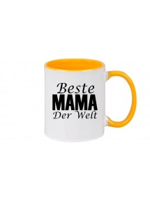 Kaffeepott, Beste Mama der Welt, gelb