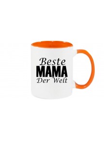 Kaffeepott, Beste Mama der Welt, orange