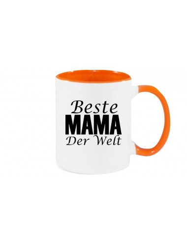 Kaffeepott, Beste Mama der Welt, orange