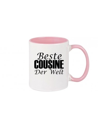 Kaffeepott, Beste Cousine der Welt, rosa
