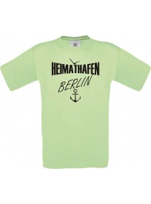 Männer-Shirt Heimathafen Berlin  kult, mint, Größe L