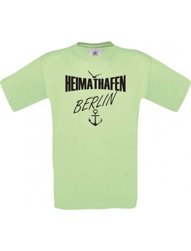 Männer-Shirt Heimathafen Berlin  kult, mint, Größe L