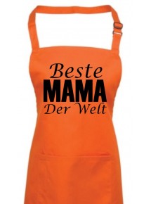 Kochschürze, Beste Mama der Welt, orange