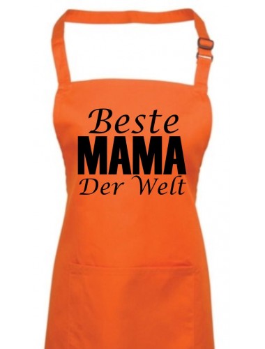 Kochschürze, Beste Mama der Welt, orange