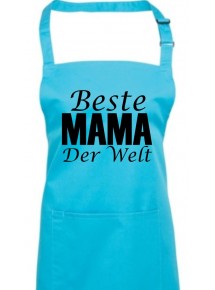 Kochschürze, Beste Mama der Welt, turquoise