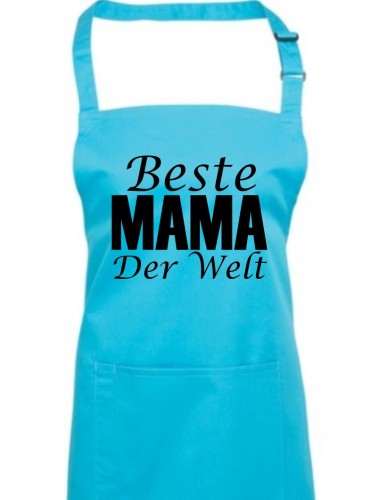 Kochschürze, Beste Mama der Welt, turquoise