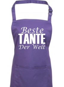 Kochschürze, Beste Tante der Welt, purple