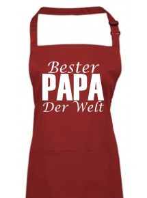 Kochschürze, Bester Papa Der Welt, burgundy