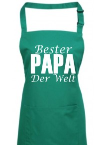 Kochschürze, Bester Papa Der Welt, emerald