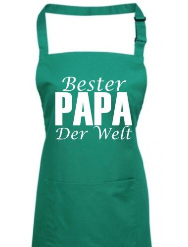 Kochschürze, Bester Papa Der Welt, emerald