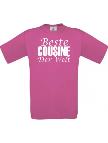 Kinder-Shirt, Beste Cousine der Welt, Farbe pink, 104