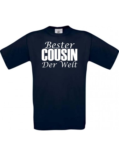 Kinder-Shirt, Bester Cousin der Welt, Farbe blau, 104