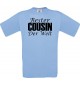 Kinder-Shirt, Bester Cousin der Welt, Farbe hellblau, 104