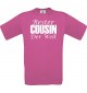 Kinder-Shirt, Bester Cousin der Welt, Farbe pink, 104