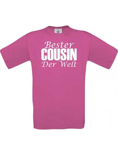Kinder-Shirt, Bester Cousin der Welt, Farbe pink, 104