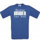 Kinder-Shirt, Bester Bruder der Welt, Farbe royalblau, 104