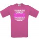 Kinder-Shirt Ich Bin die Crazy Cousine vor der dich alle,, Farbe pink, 104