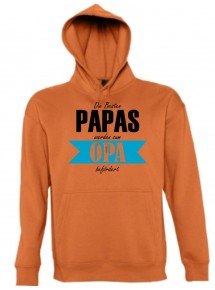 Hooded, Die Besten Papas werden zum Opa, orange, L