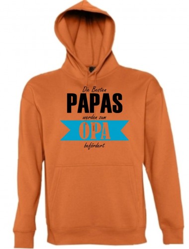 Hooded, Die Besten Papas werden zum Opa, orange, L