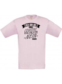 Kinder-Shirt Ich Bin die Coole Cousine, Farbe rosa, 104