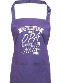 Kochschürze, Ich Bin der Coole Opa, purple