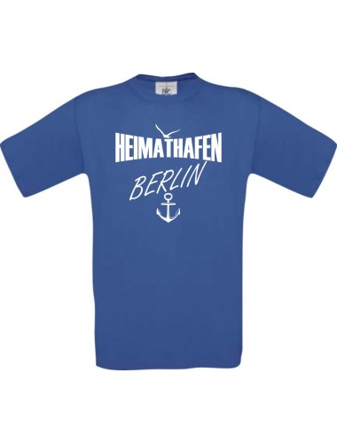 Männer-Shirt Heimathafen Berlin  kult, royal, Größe L