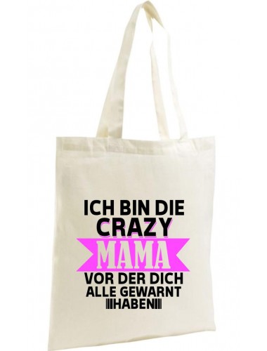 Organic Bag, Shopper Ich Bin die Crazy Mama vor der