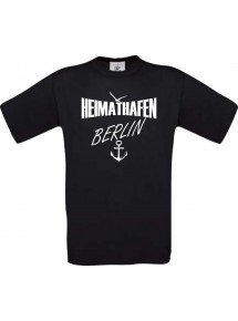 Männer-Shirt Heimathafen Berlin  kult, schwarz, Größe L