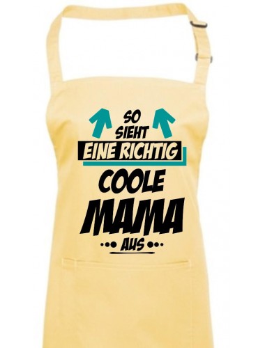 Kochschürze, So sieht eine Coole Mama aus, lemon