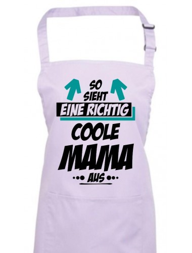 Kochschürze, So sieht eine Coole Mama aus, lilac