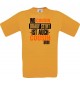 Kinder-Shirt, Wo Cousin drauf steht ist auch Cousin drin, Farbe orange, 104