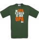 Männer-Shirt, Wo Opa drauf steht ist auch Opa drin, grün, L