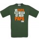 Männer-Shirt, Wo Papa drauf steht ist auch Papa drin, grün, L