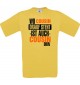 Männer-Shirt, Wo Cousin drauf steht ist auch Cousin drin, gelb, L