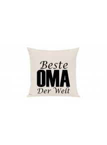 Sofa Kissen, Beste Oma der Welt, Farbe creme