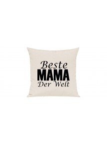Sofa Kissen, Beste Mama der Welt, Farbe creme