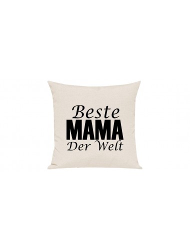 Sofa Kissen, Beste Mama der Welt, Farbe creme