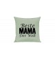 Sofa Kissen, Beste Mama der Welt, Farbe pastellgruen