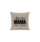 Sofa Kissen, Beste Mama der Welt, Farbe sand
