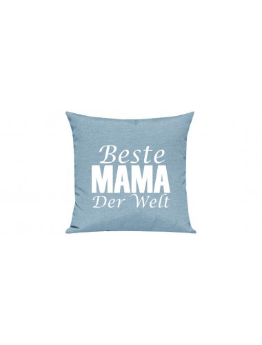 Sofa Kissen, Beste Mama der Welt, Farbe tuerkis