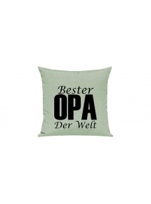 Sofa Kissen, Bester Opa Der Welt, Farbe pastellgruen