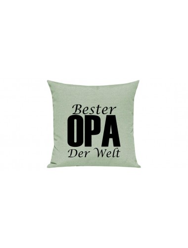 Sofa Kissen, Bester Opa Der Welt, Farbe pastellgruen