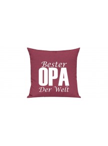 Sofa Kissen, Bester Opa Der Welt, Farbe pink