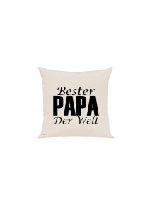 Sofa Kissen, Bester Papa Der Welt, Farbe creme