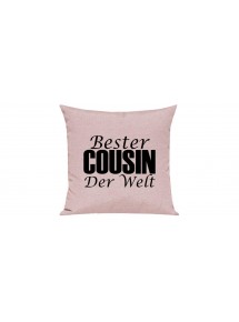 Sofa Kissen, Bester Cousin Der Welt, Farbe rosa