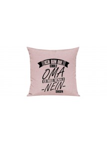 Sofa Kissen, Ich Bin die Coole Oma, Farbe rosa