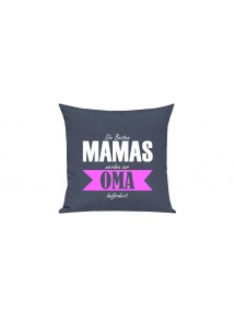 Sofa Kissen, Die Besten Mamas werden zur Oma, Farbe blau