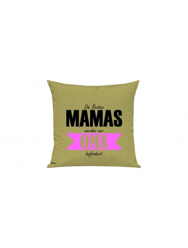 Sofa Kissen, Die Besten Mamas werden zur Oma, Farbe hellgruen