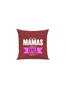 Sofa Kissen, Die Besten Mamas werden zur Oma, Farbe rot